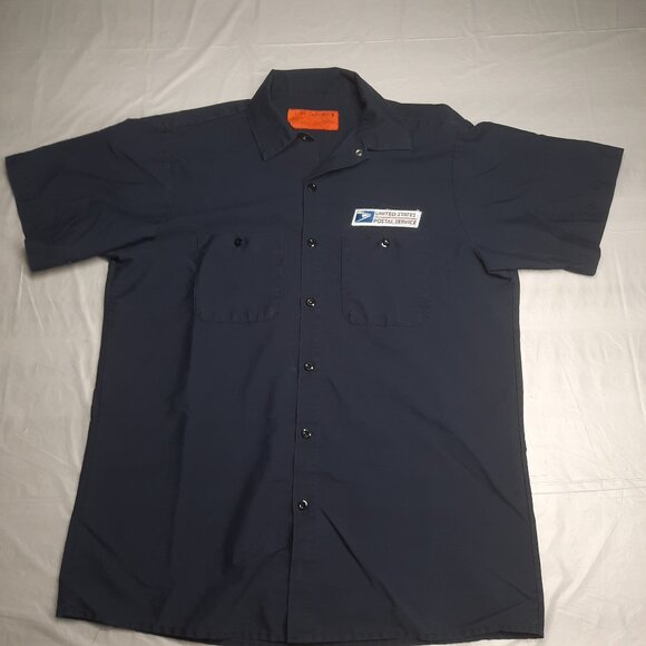 Vintage style USPS Work Shirt Size Men's Large - Picture 1 of 15
